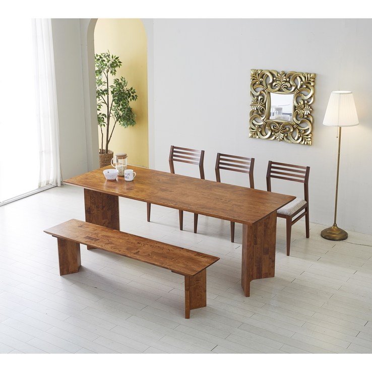 씨디마 brich 자작나무 6인 원목 식탁