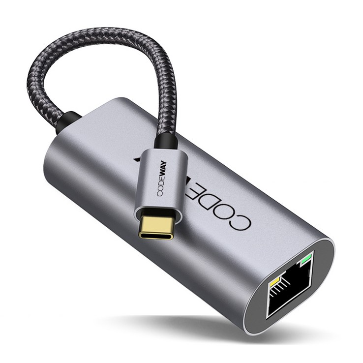 USB C타입 노트북 랜선 연결 젠더, C to LAN 컨버터, 단일색상
