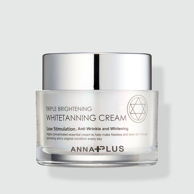안나플러스 4GF 화이트닝 미백 크림 50ml, 2개, 50ml