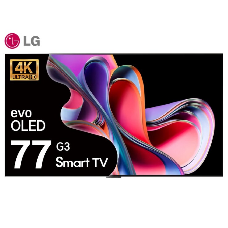 LG OLED77G3 올레드 evo 77인치 194cm 4K UHD 돌비 AI인공지능 벽걸이형, 방문설치, 벽걸이형, OLED77G3수도권, 194cm77인치
