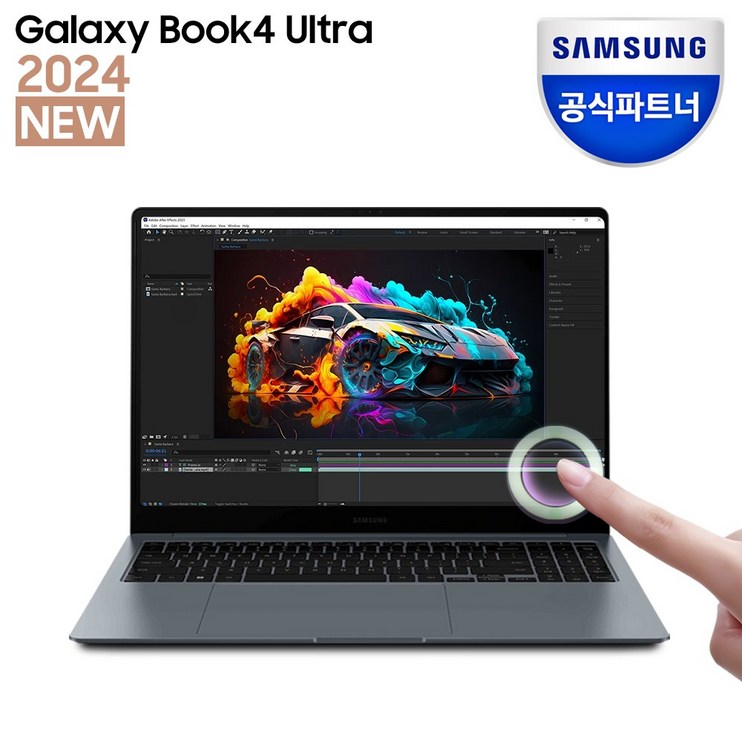 삼성전자 갤럭시북4 울트라 NT960XGLX72A 인텔 코어 Ultra 7 16인치 RTX4050 크리에이터 전문가 노트북 고사양 AI 노트북, X72A, WIN11 Home, 32GB, 512GB, 문스톤그레이