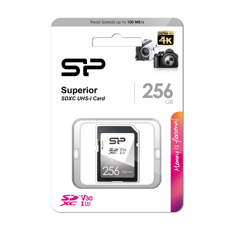 실리콘파워SDXC UHSI U3 V30 256GB SP256GBSDXCV3V10