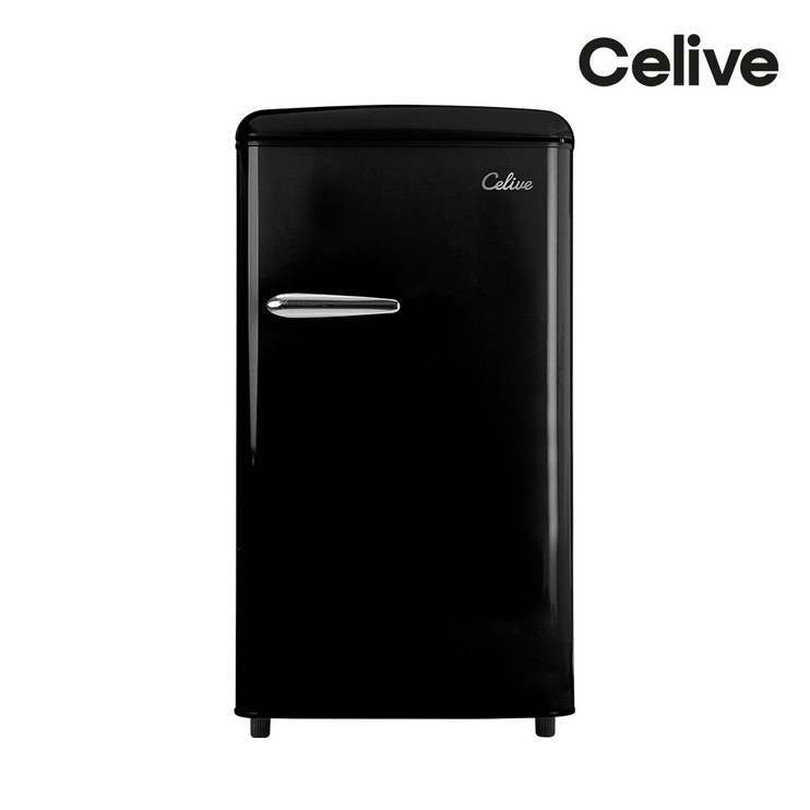 셀리브 레트로 미니 냉장고 85L, 미니냉장고_블랙 20230622