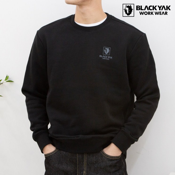 블랙야크 애슬레저 기모 맨투맨 BKJ1012