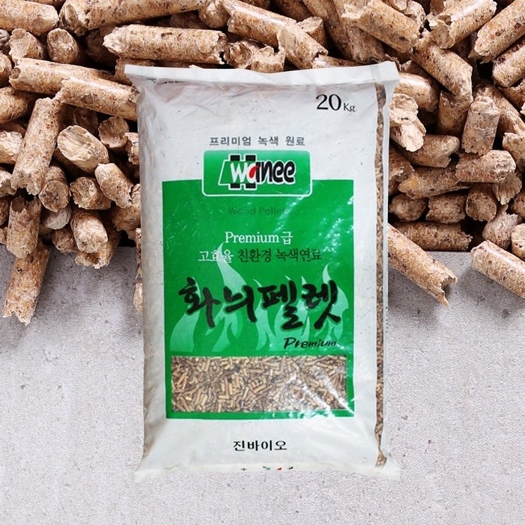 모두팜 화늬펠렛 20kg 연료용 난방용 화목난로 캠핑연료 목재 우드펠렛