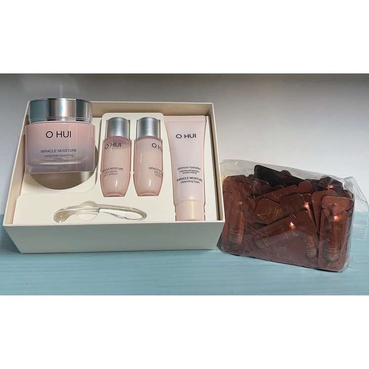 오휘 미라클 모이스처크림 60ml 기획세트  더퍼스트 제너츄어 제뉴뮨 앰플 60장x1ml, 1세트