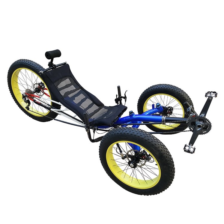 리컴번트 자전거 누워서타는 이색  알루미늄 합금 프레임 4.0 인치 팻 타이어 트라이크 - 투데이밈