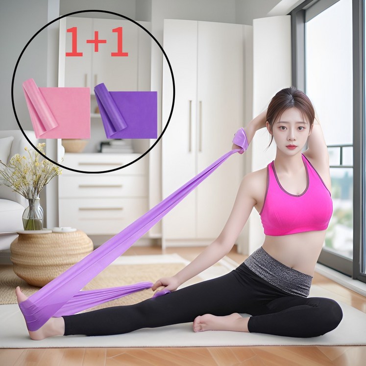 코코링하우스 요가밴드 초급용 스트레칭 2P 코코링하우스 요가밴드 초급용 스트레칭 2P