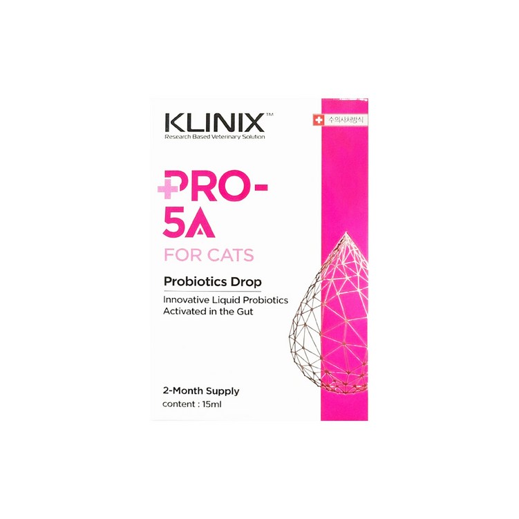 정품 KLINIX PRO5A 클리닉스 프로파이브에이 리뉴얼 버전 수의사 추천 강아지 고양이 액상형 유산균스포이드 포함