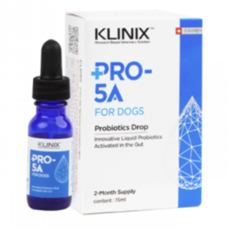 정품 KLINIX PRO5A 클리닉스 프로파이브에이  프로5A  수의사 처방 액상 유산균  강아지 액상유산균제 15ml  리뉴얼 버전