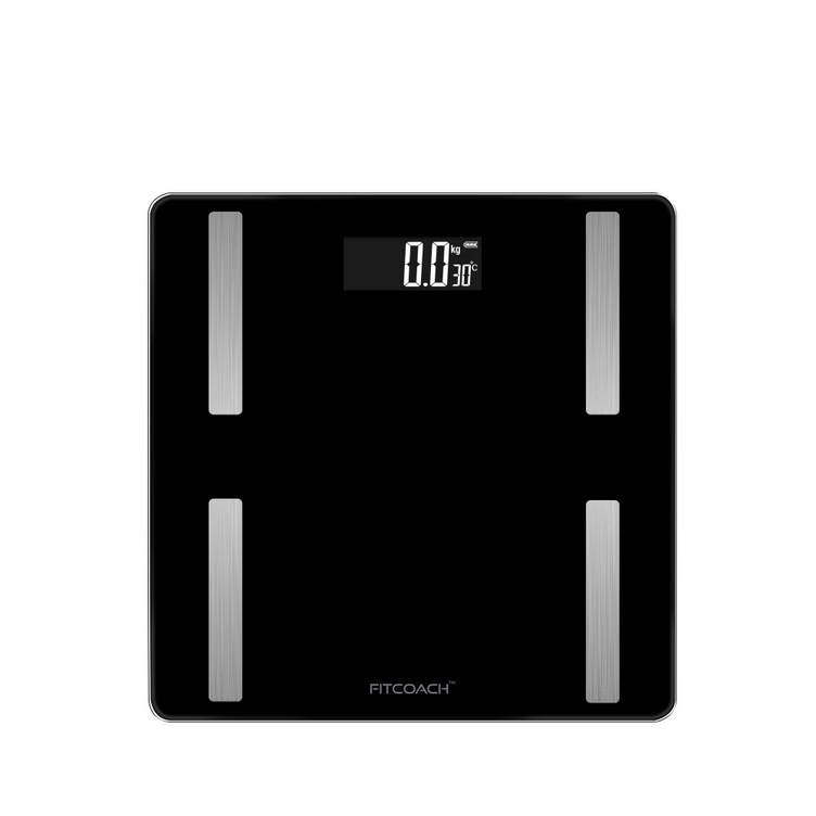 핏코치 블루투스 체지방 측정 체중계, BFSC15, 블랙