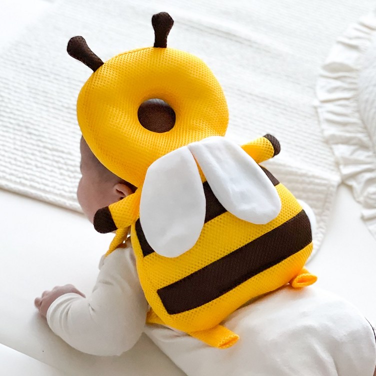 리틀클라우드 유아 아기 머리쿵 방지 머리 보호대 쿠션, 1개, 꿀벌 6856677706