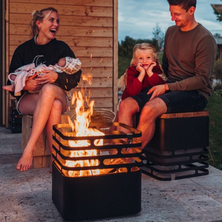 호파츠 독일 감성 홈 캠핑 불멍 화로대 큐브 CUBE 풀빌라 팬션 정원 마당 테라스 야외테이블, 1개