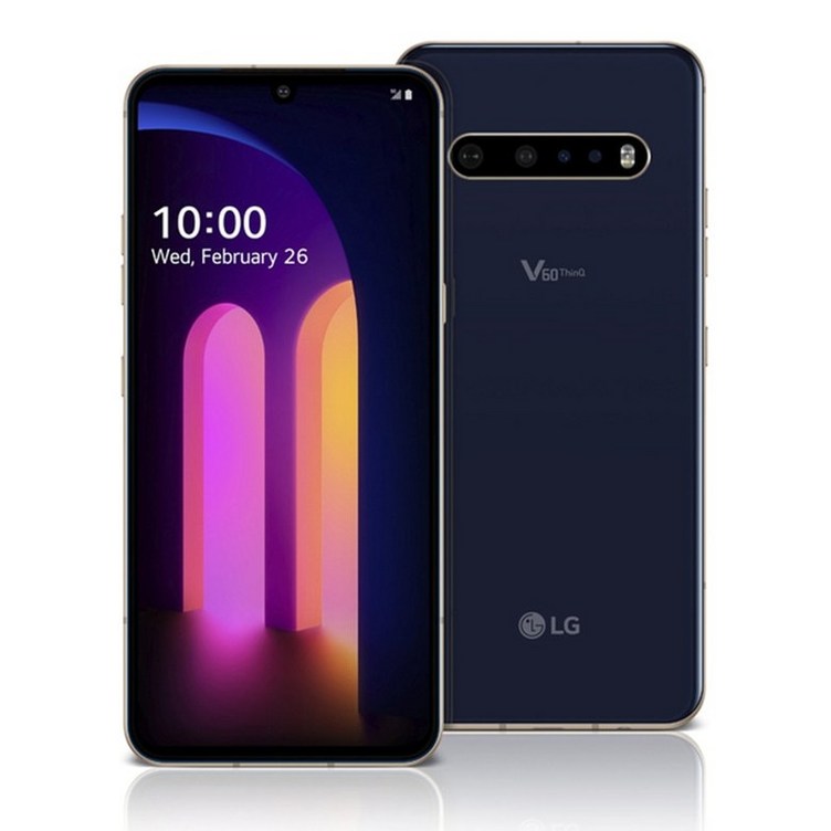공기계스마트폰 언락 LG V60 ThinQ 모바일 휴대폰 V600TM V600N V600AM 6.8 인치 안드로이드 스마트폰 8GB RAM 128GB 256GB ROM