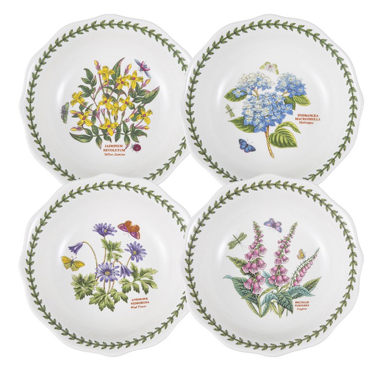 포트메리온 보타닉가든 테라스 시리얼 볼 4p 세트, 혼합색상, 1개