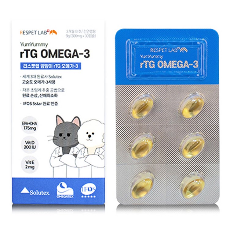 리스펫랩 반려동물 얌얌이 rTG 30개입