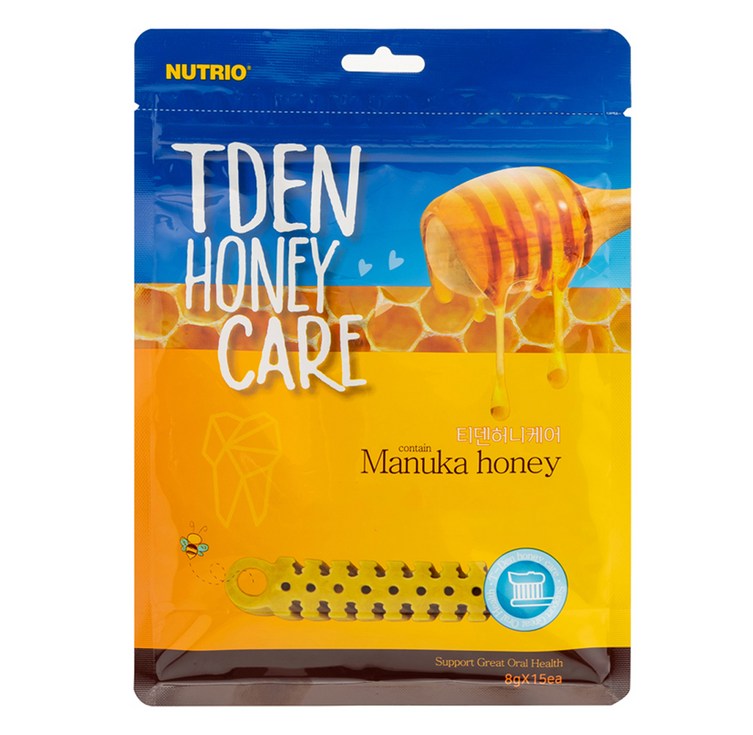 뉴트리오 강아지 티덴 허니케어 가수분해덴탈껌 15p