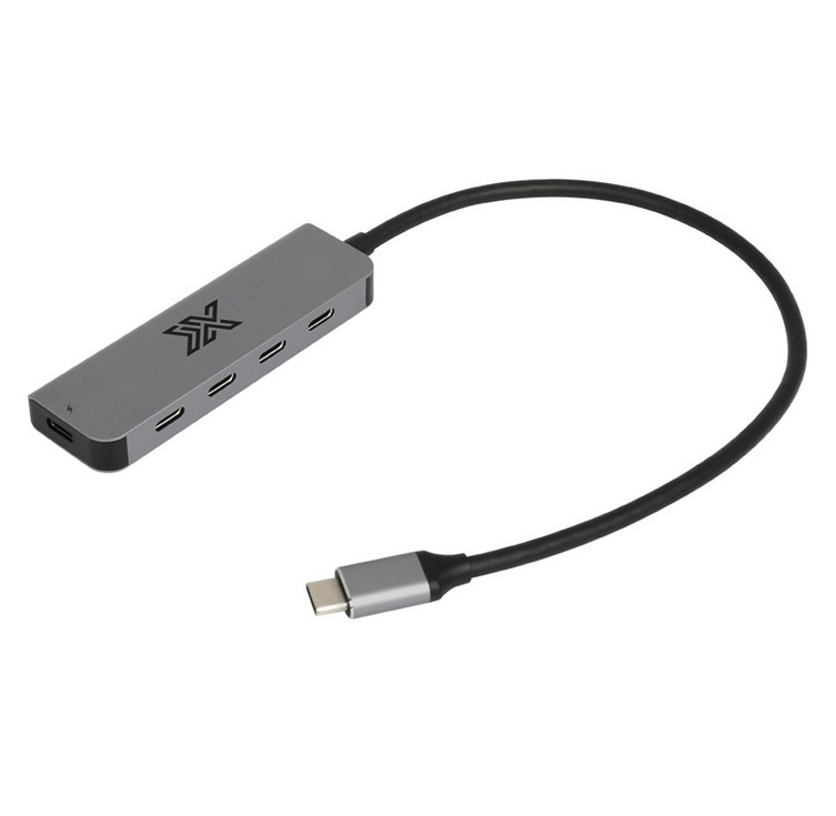 IX 5in1 C to C타입 USB 3.1 Gen2 10G PD 100W 멀티 허브 IXU31HC5, 다크그레이, 1개