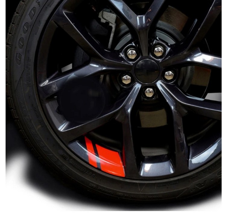 발통마켓 자동차 림 스티커 휠스티커 6개 휠 포인트 반사