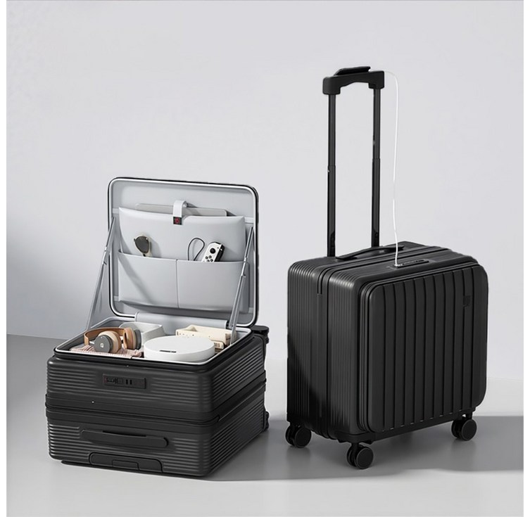 Chephie 무기한 AS 보증 전면오픈 소형 기내용 여행용 캐리어