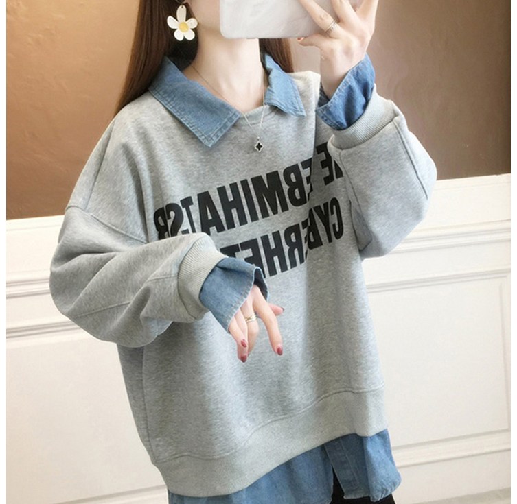 코디야 빅사이즈 여성 봄가을 얇은 긴팔 맨투맨 루즈핏 티셔츠 KD1227