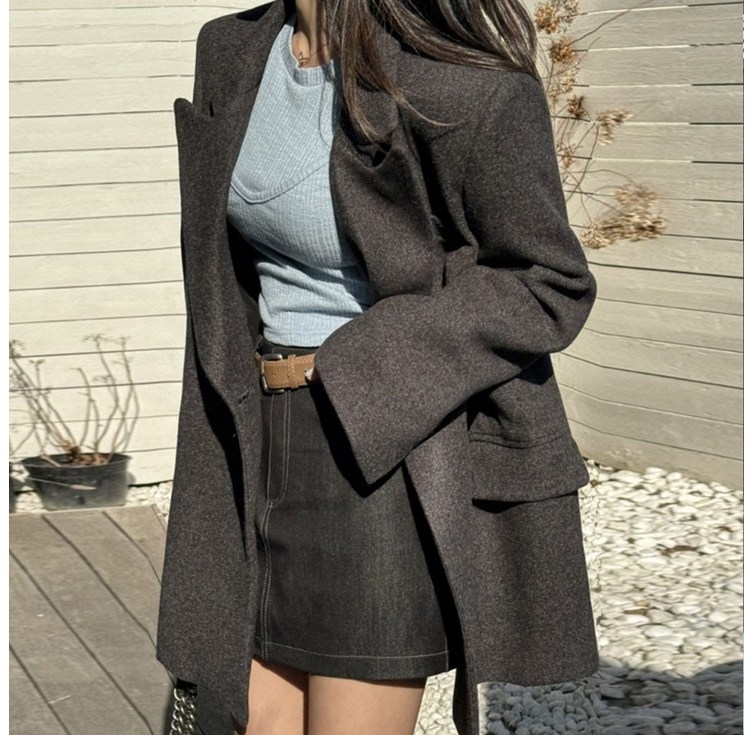 떳다그녀 린더스 울 자켓