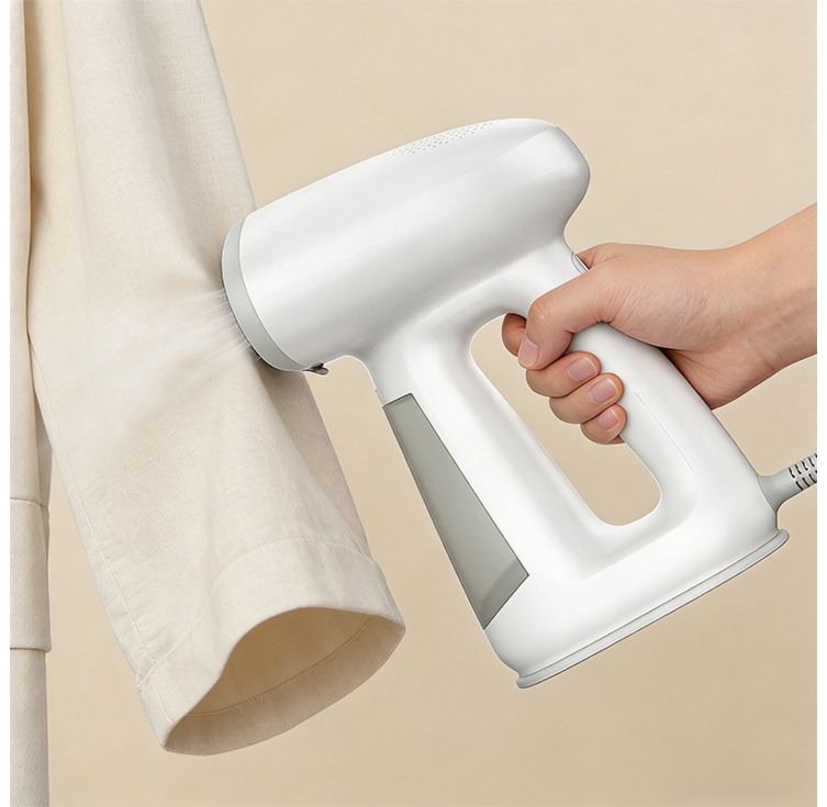 RichMagic 진공 스팀다리미 진공흡착 4단 조절 스팀다리미 핸디형 가정용 여행용 살균, 화이트, 1개