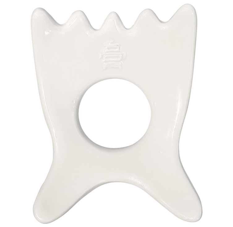 코스메쉐프 달팽이 세라믹 괄사, 1개, 화이트