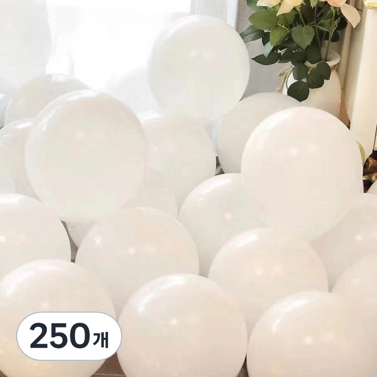 팡파티 파티풍선  공기주입기, 올화이트, 250개