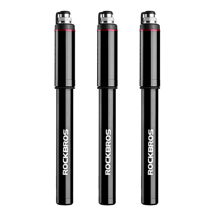 휴대용 고압 자전거 미니 펌프 알루미늄 공기 주입기 150psi 락브로스, 1개