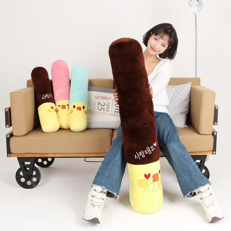 드림에버 대형 빼빼로 인형 롱쿠션 3종 커버분리 110cm 60cm  옵션선택 필수