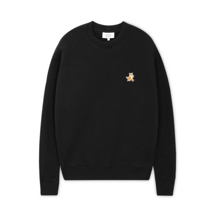 메종키츠네 남성 스피디 폭스 블랙 맨투맨 MM00313KM0307 BK